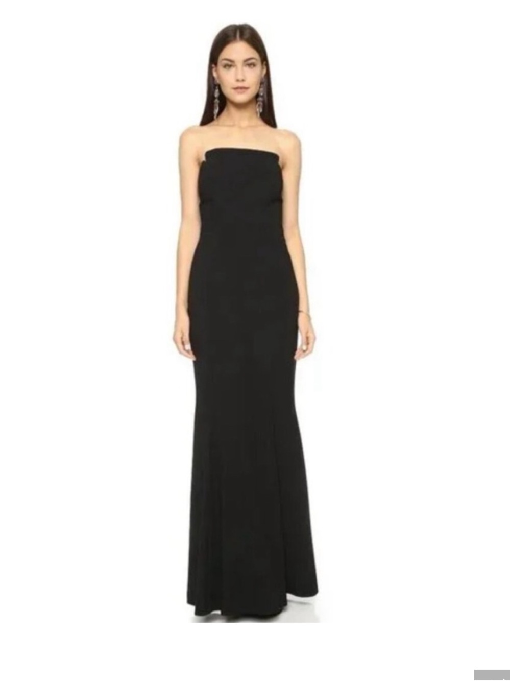 Jill Stuart Strapless Black Strapless Dress